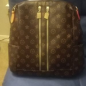 Women's fashion leather backpack